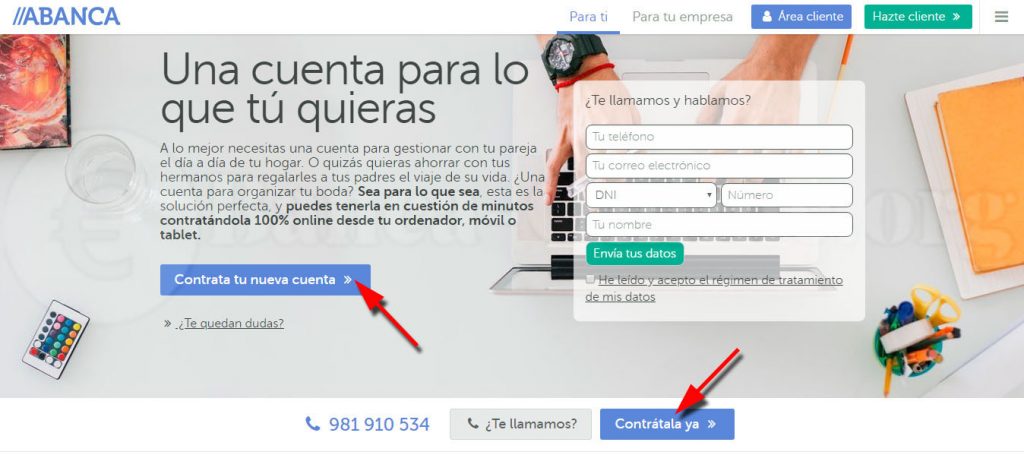 abrir cuenta electronica abanca
