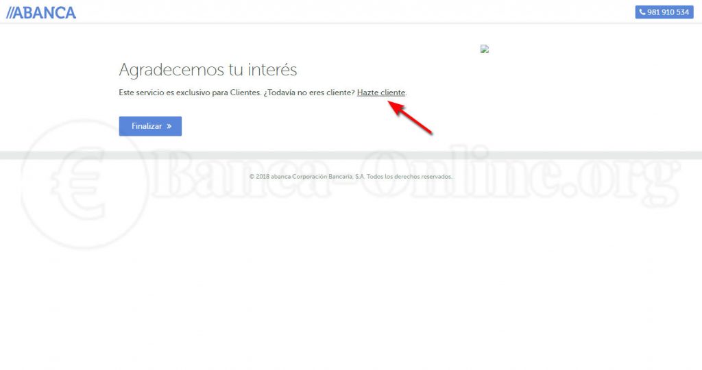 mensaje para no clientes para hacerse cliente
